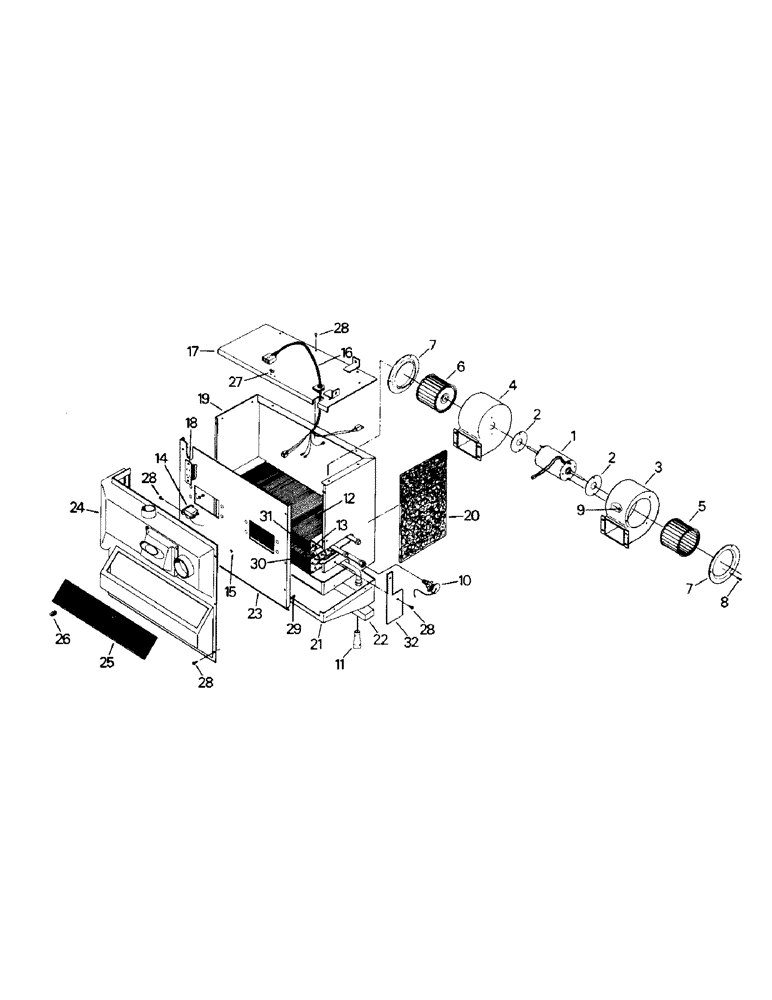 Схема запчастей Case IH ST310 - (03-03) - A/C AND HEATER MODULE ASSEMBLY, SERVICE ONLY (03) - Climate Control