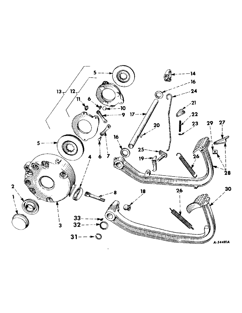 Схема запчастей Case IH 240 - (207) - CHASSIS, BRAKES AND CONNECTIONS, FARMALL AND INTERNATIONAL 240 TRACTORS (12) - CHASSIS