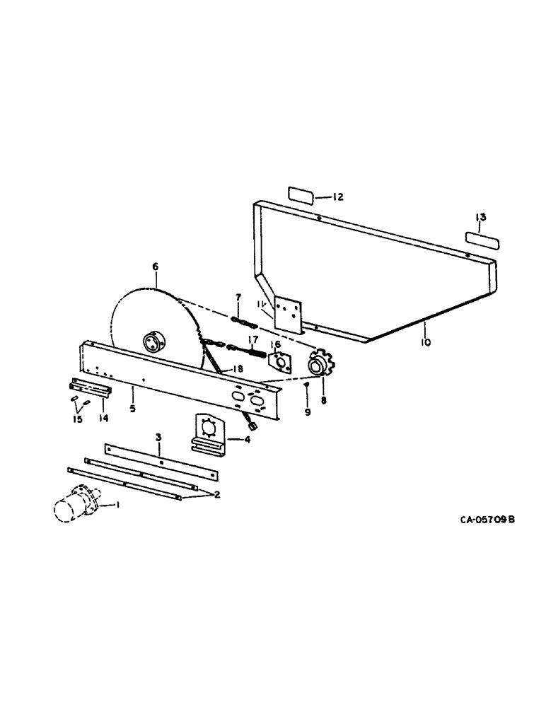 Схема запчастей Case IH 820 - (D-32) - REEL, HYDRAULIC REEL DRIVE AND SHIELD (58) - ATTACHMENTS/HEADERS