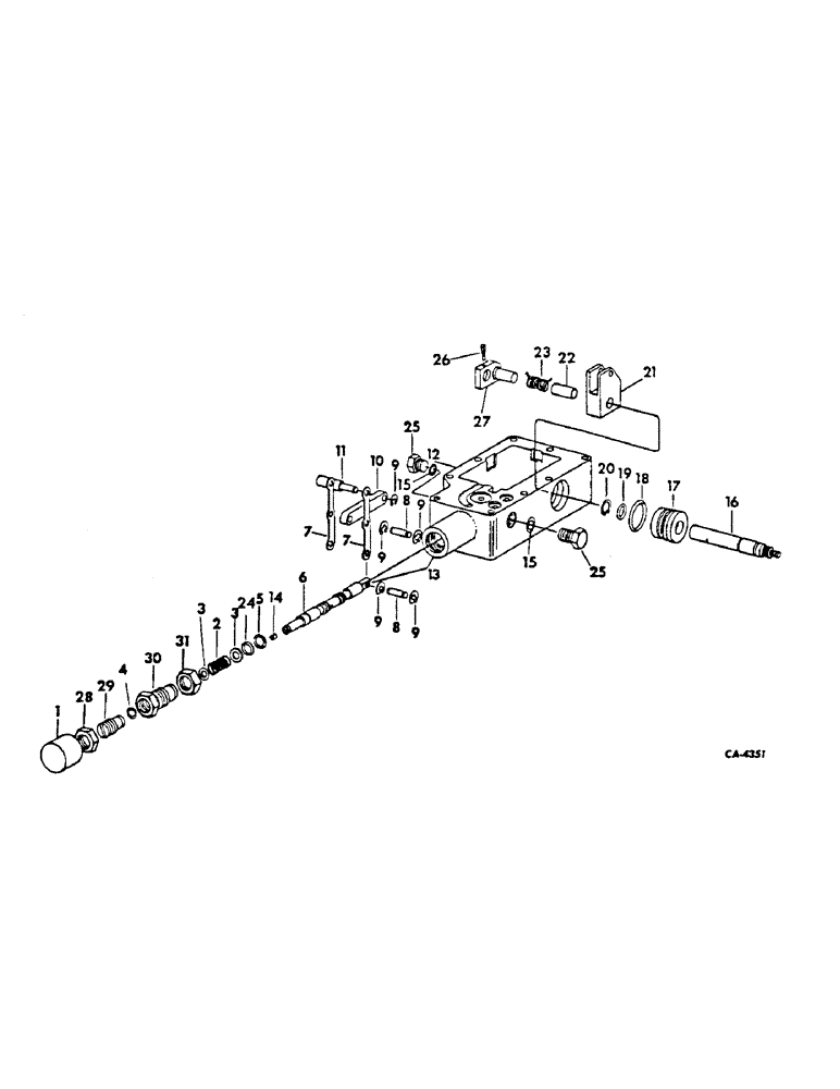 Схема запчастей Case IH 615 - (10-20) - HYDRAULICS, HYDRAULIC TRANSMISSION PUMP, CONTROL VALVE (07) - HYDRAULICS