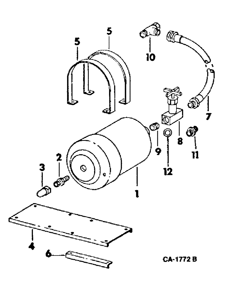 Схема запчастей Case IH 915 - (10-23) - HYDRAULICS, ACCUMULATOR (07) - HYDRAULICS