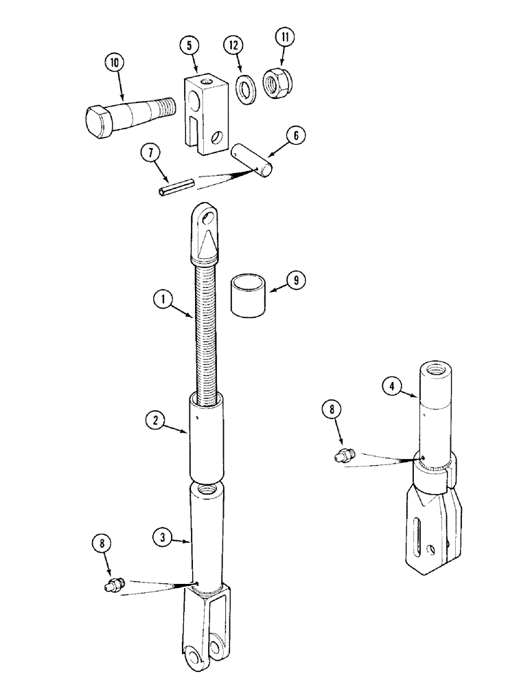 Схема запчастей Case IH 1394 - (9-372) - LIFT LINK (09) - CHASSIS/ATTACHMENTS