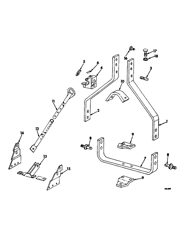 Схема запчастей Case IH 480 - (S-32) - HITCH WEIGHT TRANSFER ATTACHMENT 