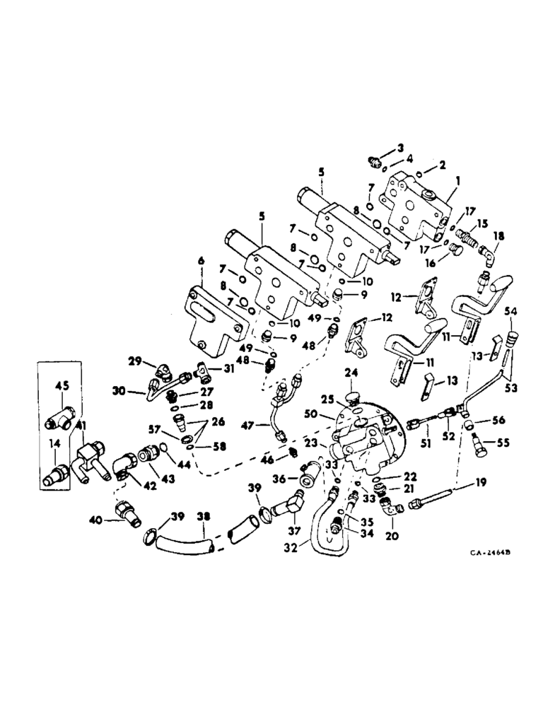 Схема запчастей Case IH 454 - (10-27) - HYDRAULICS, INTERNAL PUMP ADAPTING PARTS (07) - HYDRAULICS