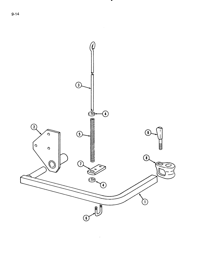 Схема запчастей Case IH 144T - (9-14) - REAR SECTION ATTACHMENT 