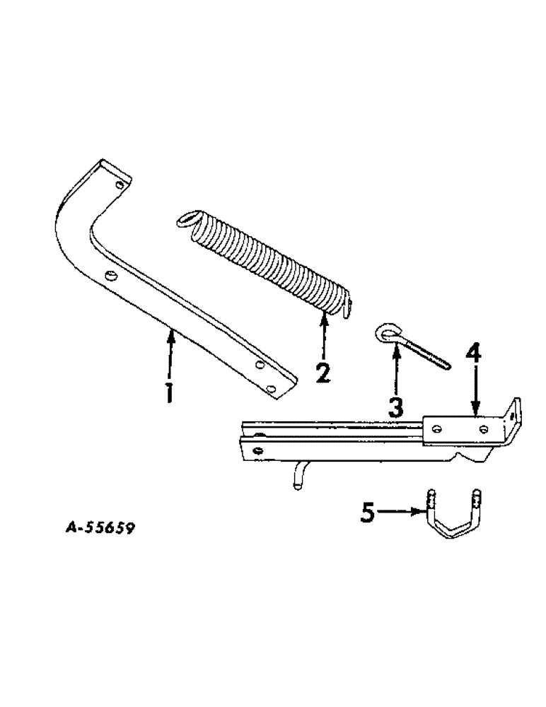 Схема запчастей Case IH 119 - (K-08) - ATTACHING ARM SPRING LOADER APPLICATOR 