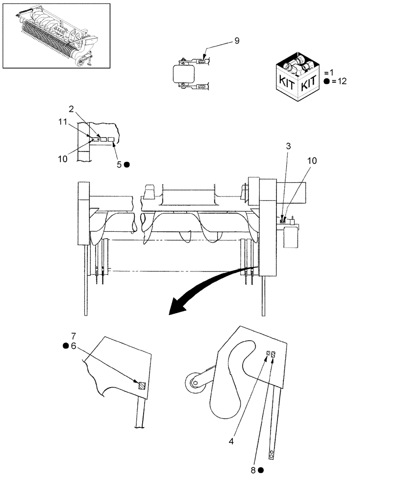 Схема запчастей Case IH HDX20P - (20.09) - DECALS (58) - ATTACHMENTS/HEADERS