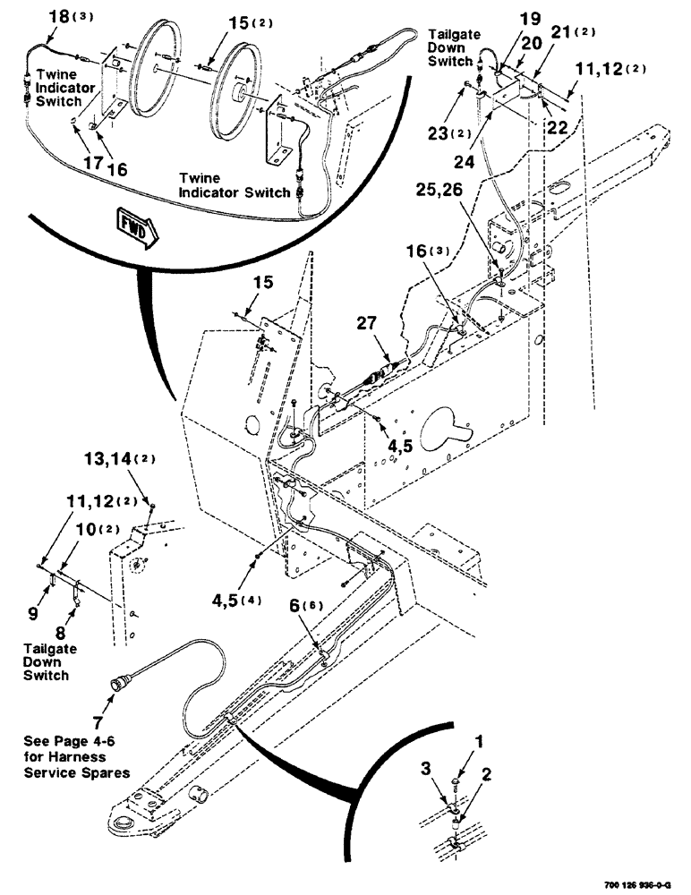 Схема запчастей Case IH 8455 - (4-02) - ELECTRICAL SENSOR AND ACTUATOR ASSEMBLY (06) - ELECTRICAL