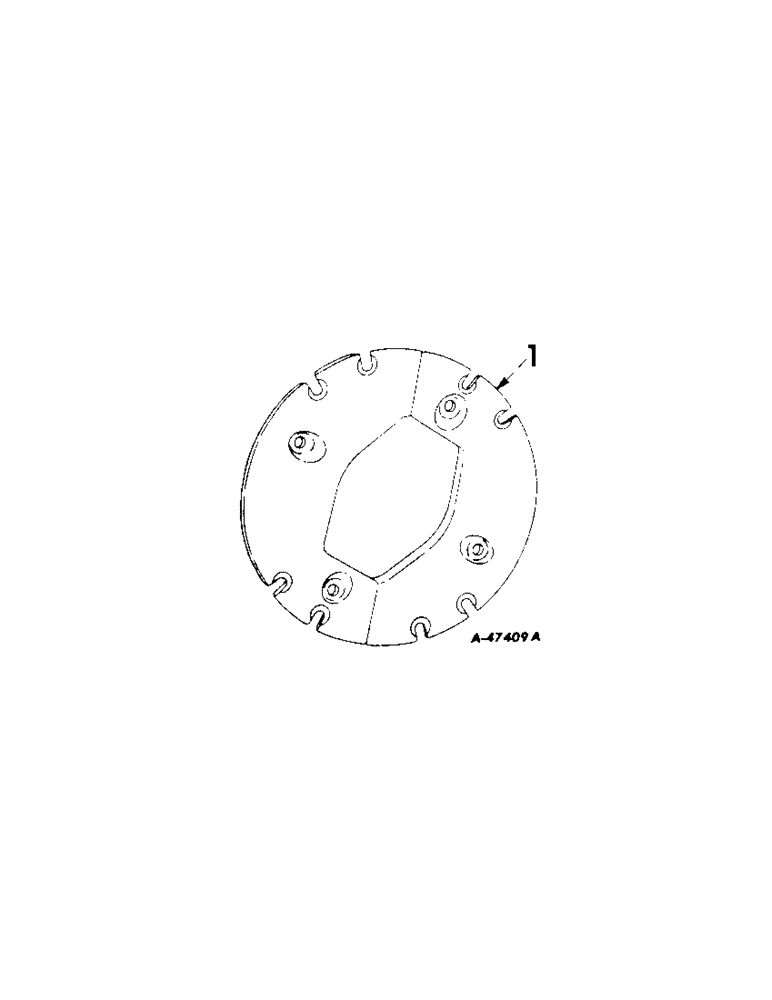 Схема запчастей Case IH 340 - (189[B]) - WHEELS, REAR WHEEL WEIGHTS, SPLIT TYPE, FARMALL 340 SERIES (11) - WHEELS