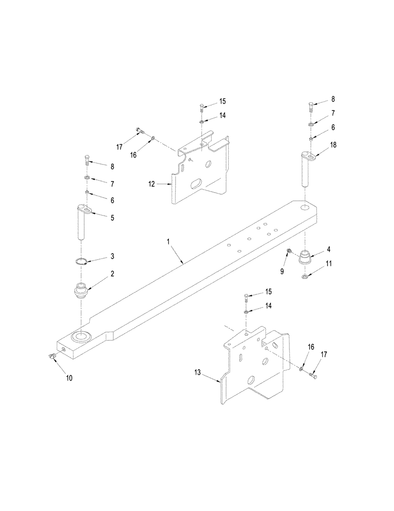 Схема запчастей Case IH STX280 - (09-36) - CENTER LINK (09) - CHASSIS