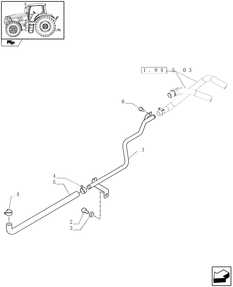 Схема запчастей Case IH MAXXUM 110 - (1.94.3[04]) - AIR CONDITIONING SYSTEM PIPES (10) - OPERATORS PLATFORM/CAB