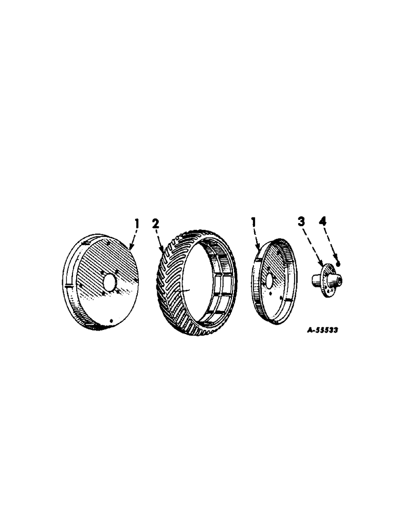 Схема запчастей Case IH 187 - (D-13[A]) - DRIVE WHEEL, 1959 TO 1966 