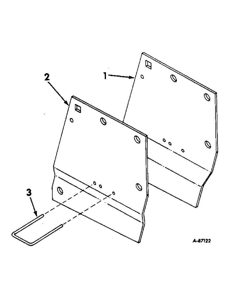 Схема запчастей Case IH 86 - (V-22) - SIDE PLATES, ONE PER ROW 