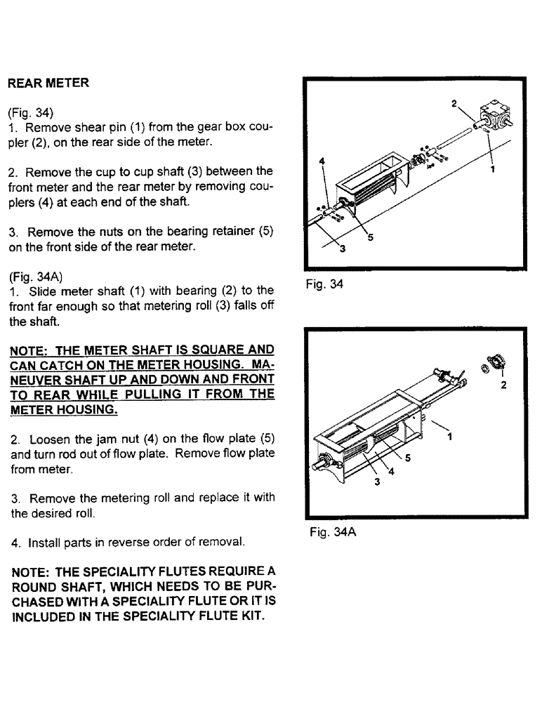 Схема запчастей Case IH 2400 - (B15) - CHANGING METER ROLLS, CONTINUED 