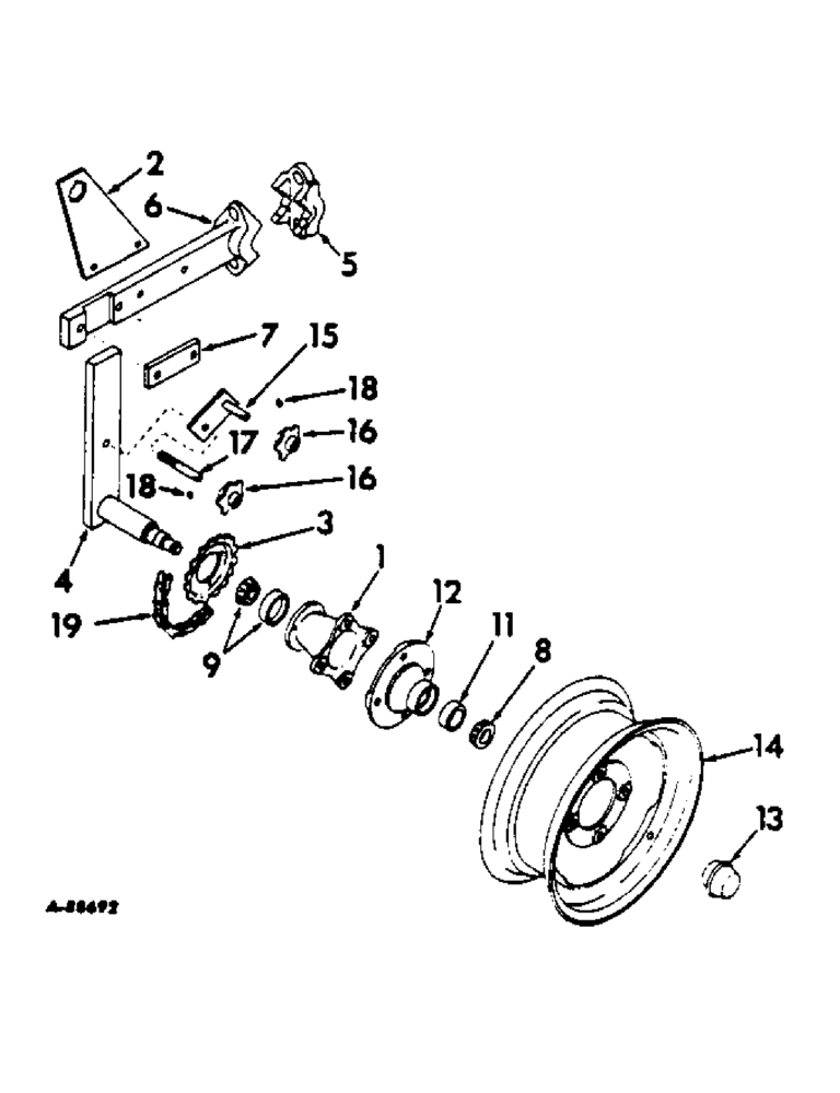 Схема запчастей Case IH 87 - (Q-10) - DRIVE WHEEL AND CONNECTIONS 