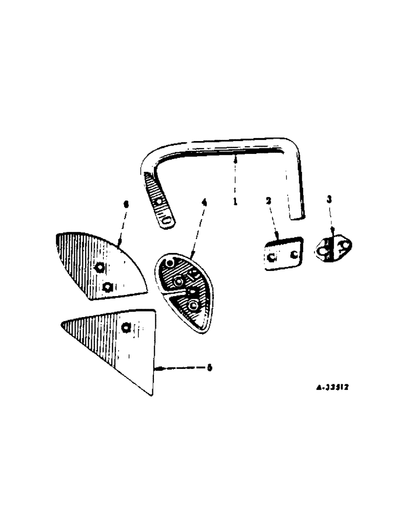 Схема запчастей Case IH 412 - (U-10[A]) - JOINTER, TWO PIECE BLADE, ONE PER FURROW 