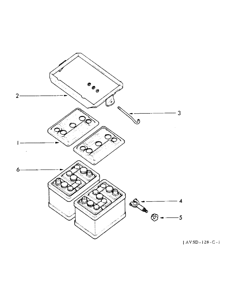 Схема запчастей Case IH FU-267D - (072) - BATTERY MOUNTING (04) - ELECTRICAL SYSTEMS