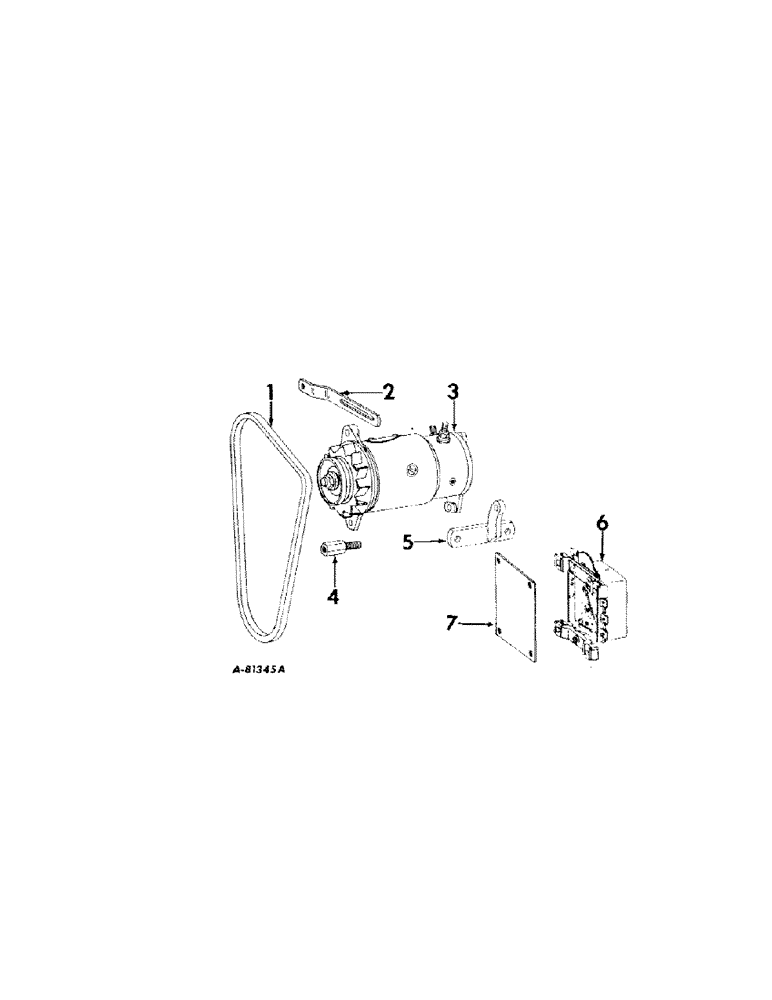 Схема запчастей Case IH 424 - (060) - ELECTRICAL SYSTEM, GENERATOR AND CONNECTIONS, GASOLINE ENGINE TRACTOR (06) - ELECTRICAL SYSTEMS