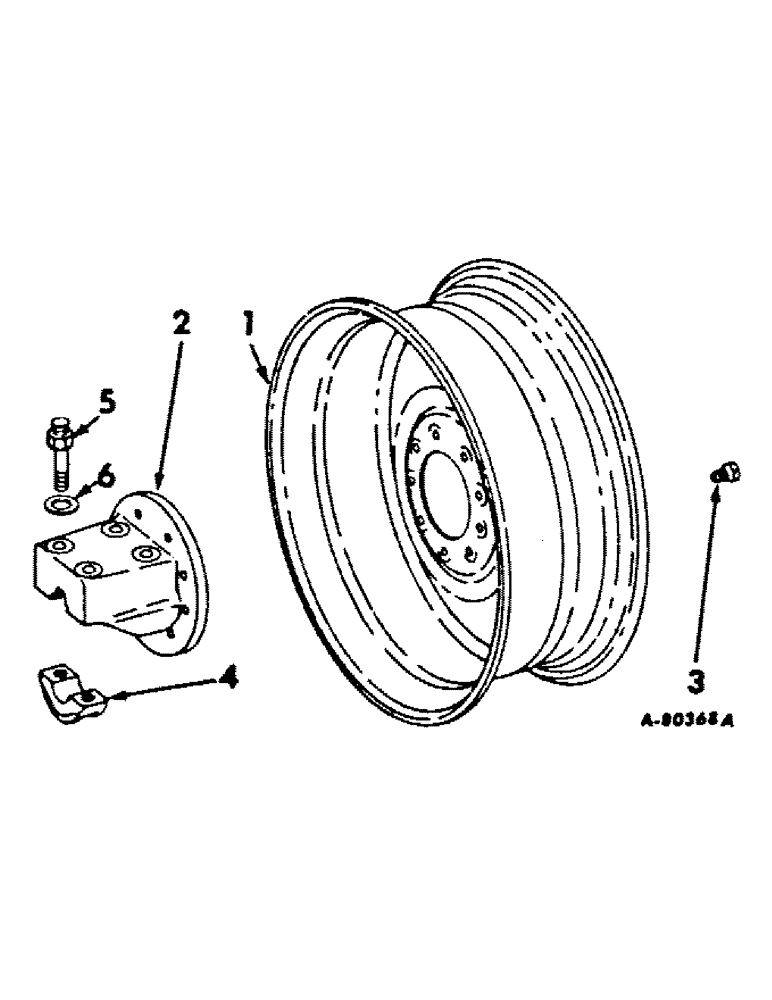 Схема запчастей Case IH 756 - (L-09) - WHEELS AND WHEEL WEIGHTS, OUTER DUAL REAR WHEELS, DISC TYPE Wheels & Wheel Weights