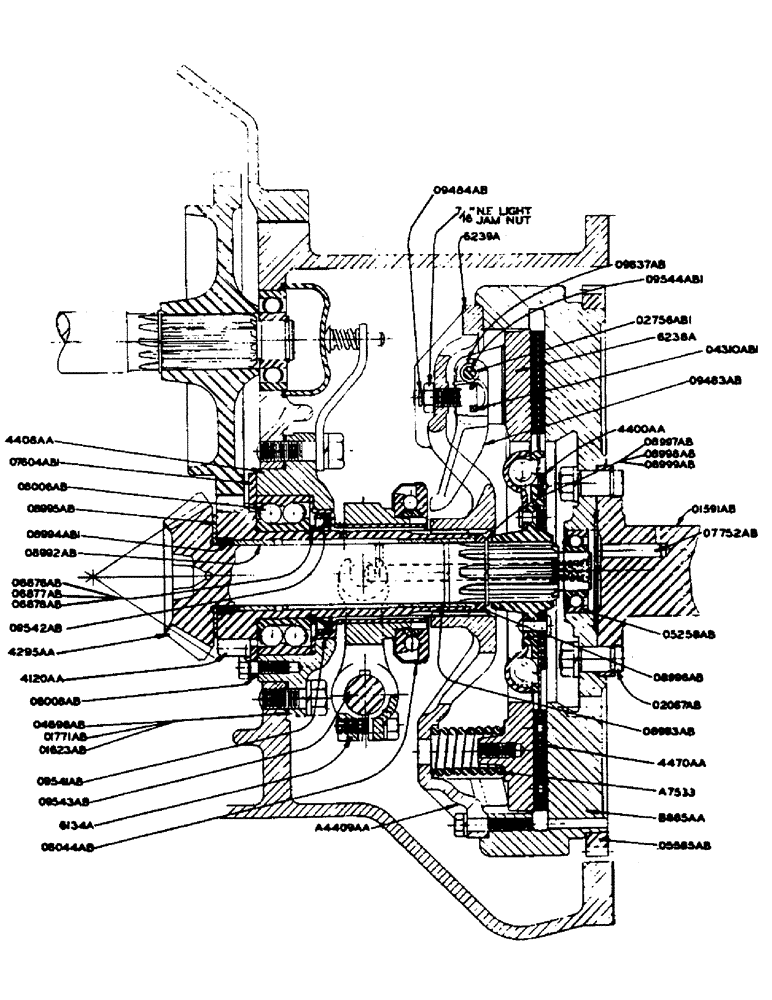 Схема запчастей Case IH DO-SERIES - (061) - ENGINE CLUTCH ASSEMBLY, FOOT OPERATED (06) - POWER TRAIN