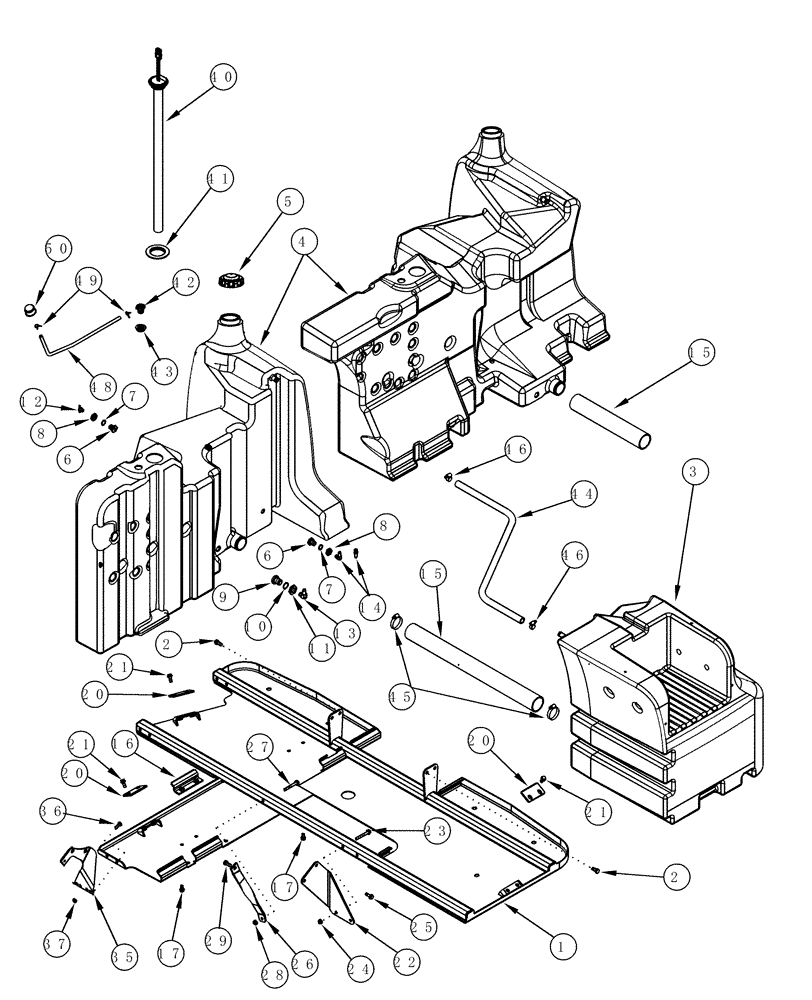 Схема запчастей Case IH MX220 - (03-23) - FUEL TANKS (03) - FUEL SYSTEM