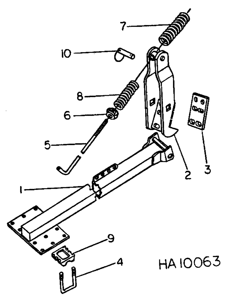 Схема запчастей Case IH 645 - (F-02[A]) - MULCHERS, MULCHER CARRIER ARM, 1972 AND SINCE 