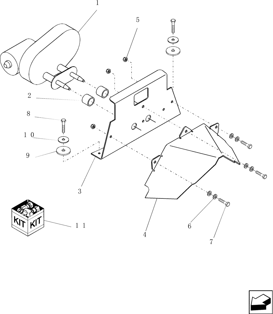 Схема запчастей Case IH 9010 - (55.518.01) - MOTOR, WINDSHIELD WIPER (55) - ELECTRICAL SYSTEMS