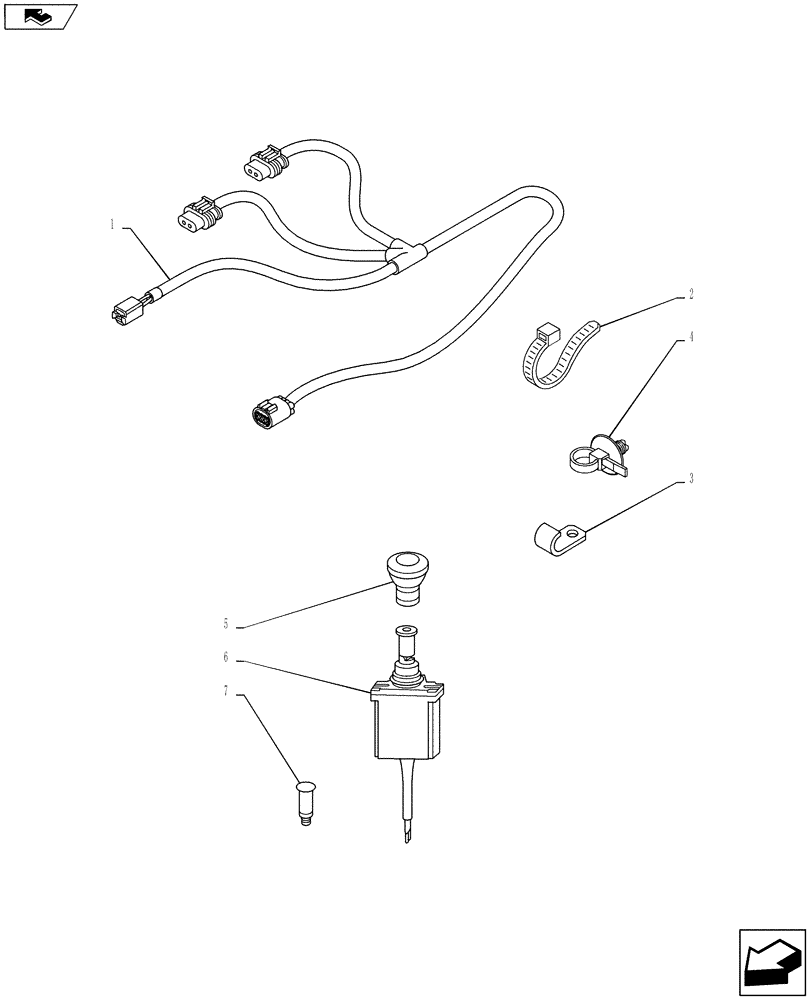 Схема запчастей Case IH PUMA 145 - (55.049.01) - FRONT PTO ASSY - ELECTRONIC CONTROLS (55) - ELECTRICAL SYSTEMS