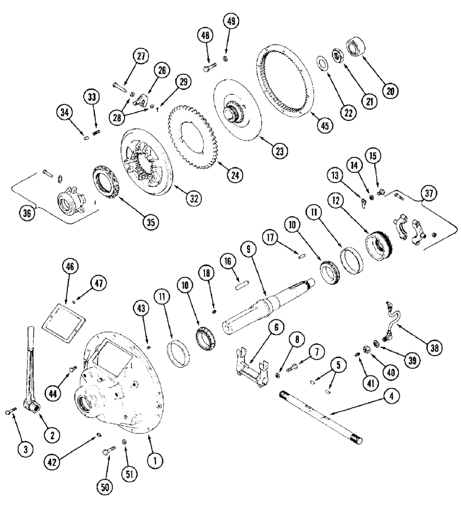 Схема запчастей Case IH PX110 - (02-09) - PTO CLUTCH (02) - ENGINE