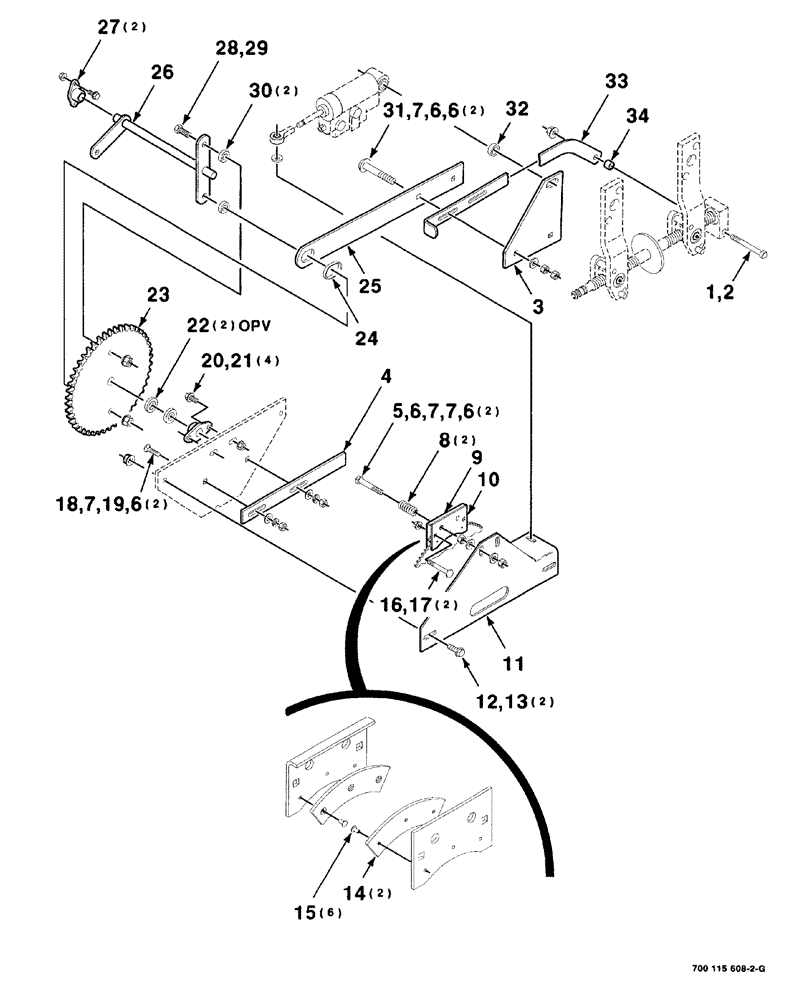 Схема запчастей Case IH 8840 - (05-010) - TRANSMISSION CONTROL ASSEMBLY (GROUND SPEED) (14) - MAIN GEARBOX & DRIVE