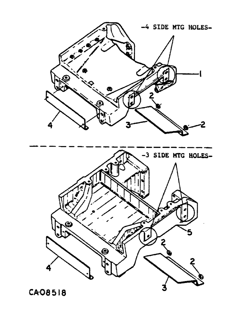 Схема запчастей Case IH 784 - (14-06) - SUSPENSION, FRONT BOLSTER, CAST Suspension