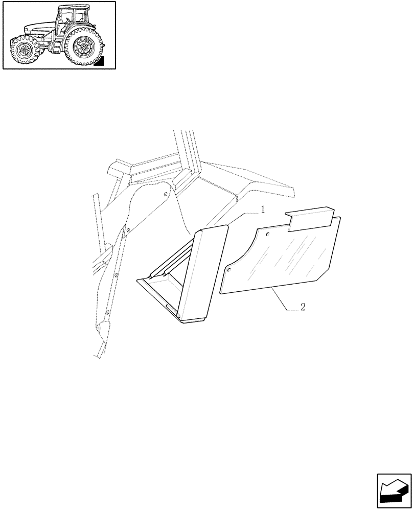 Схема запчастей Case IH MXM175 - (1.99.1/01) - (VAR.863/1) DOUBLE CHOCK (10) - OPERATORS PLATFORM/CAB