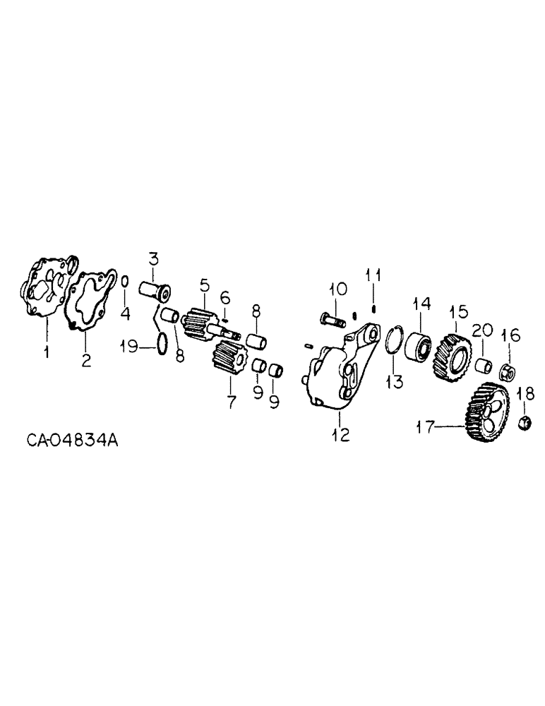 Схема запчастей Case IH V-800 - (B-28) - OIL PUMP 