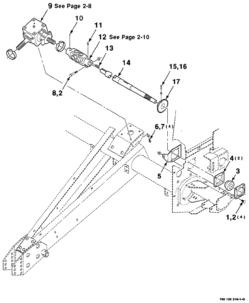 Схема запчастей Case IH RS561 - (02-006) - MAIN DRIVE ASSEMBLY Driveline