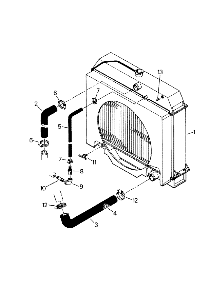 Схема запчастей Case IH CM325 - (04-25) - RADIATOR AND HOSES, CAT 3406 ENGINE (04) - Drive Train