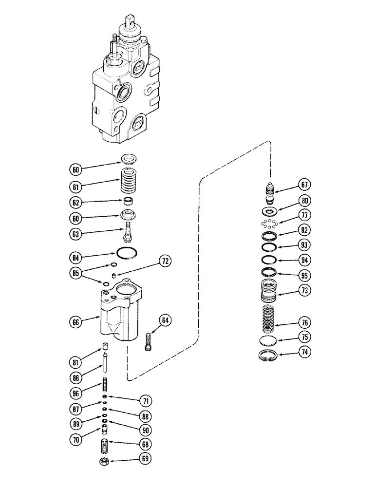 Схема запчастей Case IH 2394 - (8-090) - REMOTE VALVE BODY ASSEMBLY, WITH LOAD CHECK - A169456 (CONTINUED) (08) - HYDRAULICS