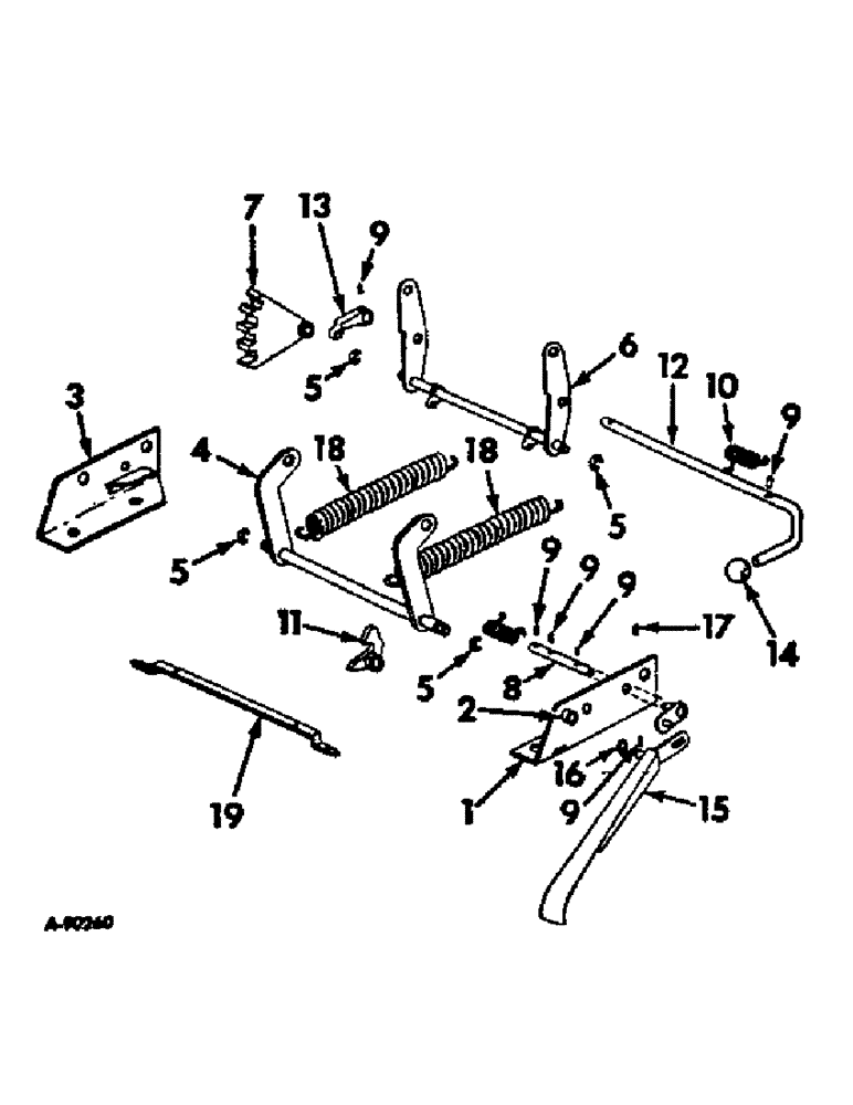 Схема запчастей Case IH 1566 - (13-13) - SUPERSTRUCTURE, ADJUSTABLE SEAT BASE (05) - SUPERSTRUCTURE