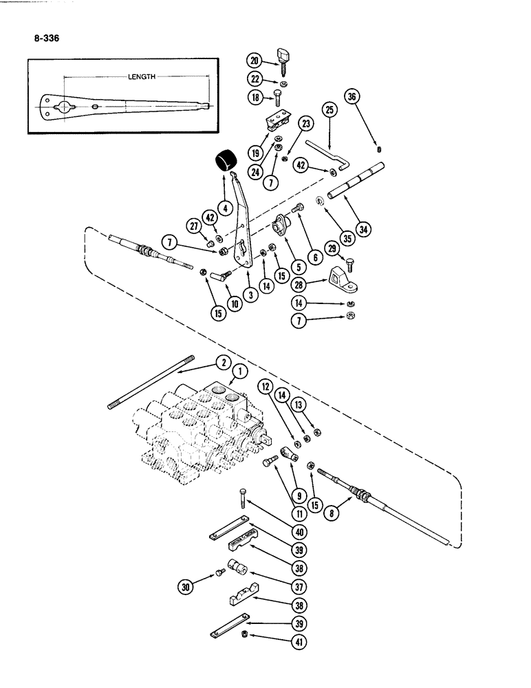 Схема запчастей Case IH 4494 - (8-336) - REMOTE HYDRAULIC ATTACHMENT, FOURTH CIRCUIT (08) - HYDRAULICS