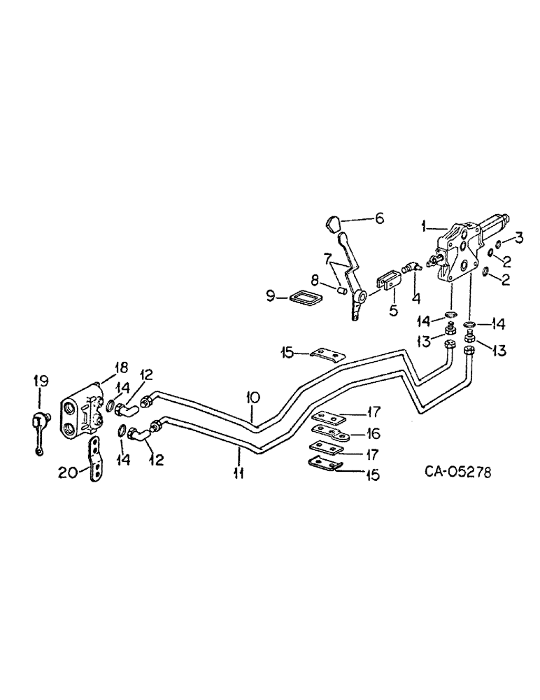 Схема запчастей Case IH 1586 - (10-44) - HYDRAULIC, THIRD VALVE FOR TRIPLE AUXILIARY VALVES, 1586 WITH SERIAL NO. 20999 AND BELOW (07) - HYDRAULICS