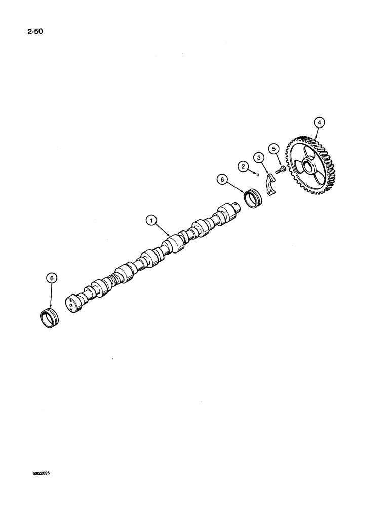 Схема запчастей Case IH 9240 - (2-050) - CAMSHAFT, 6TA-830 ENGINE (02) - ENGINE