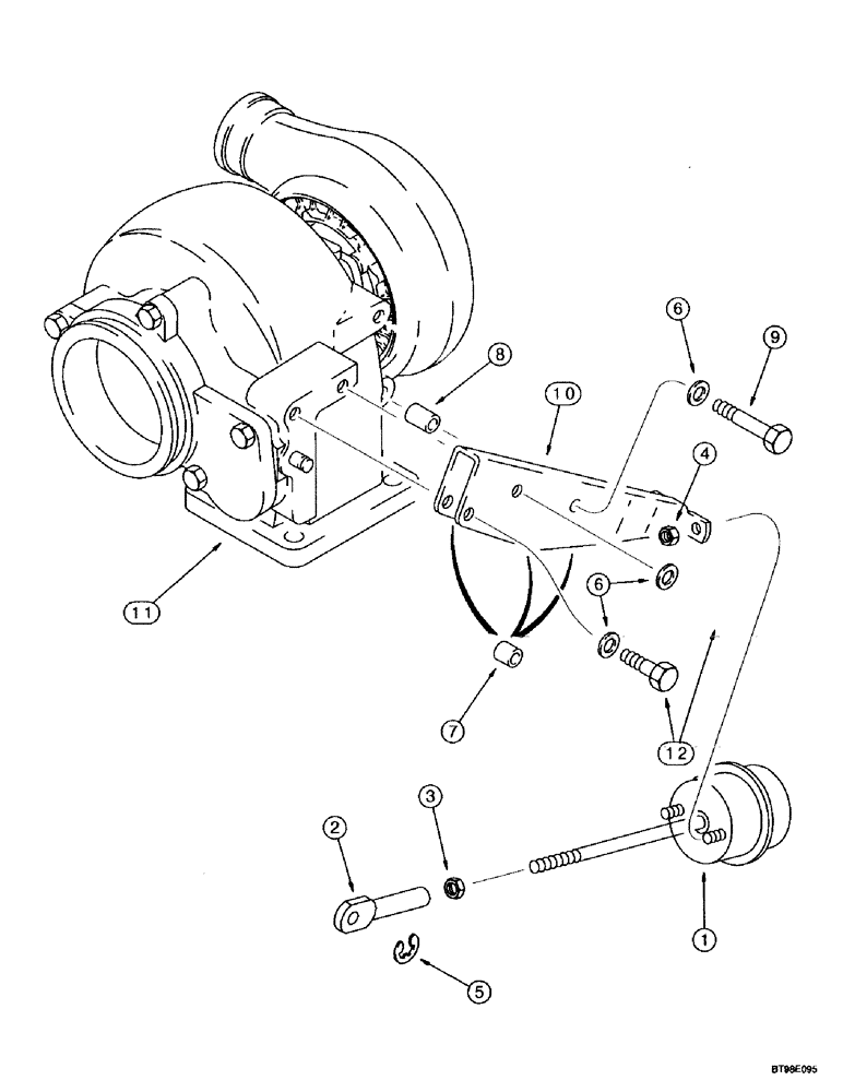 Схема запчастей Case IH MX200 - (2-056) - WASTEGATE ACTUATOR, MX200, MX220, 6TAA-830 EMISSIONS CERTIFIED ENGINE (02) - ENGINE