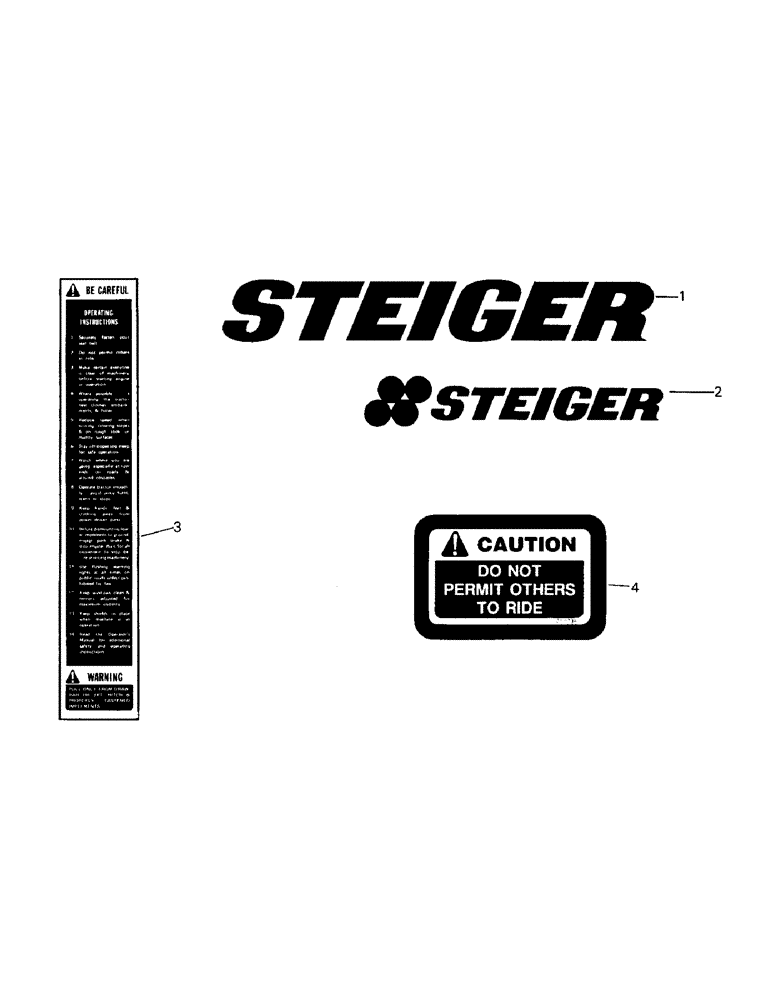 Схема запчастей Case IH ST325 - (09-01) - CAB DECALS (13) - DECALS