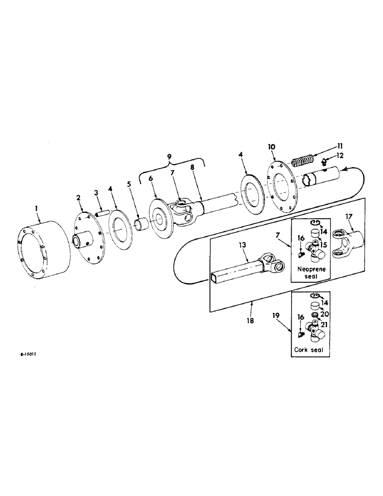 Схема запчастей Case IH 414 - (049) - FAN DRIVE LIMIT CLUTCH SHAFT, FIELD APPLICATION (74) - CLEANING