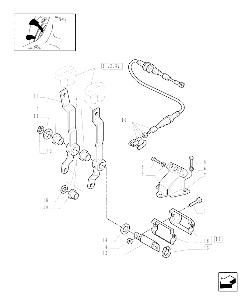 Схема запчастей Case IH JX1085C - (719124070[07]) - (DIA KIT) TWO MID-MOUNT KIT (1 S/D+1 S/D WITH FLOAT) W/ JOYSTICK & #4 QUICK COUPLERS (18) - VARIATIONS