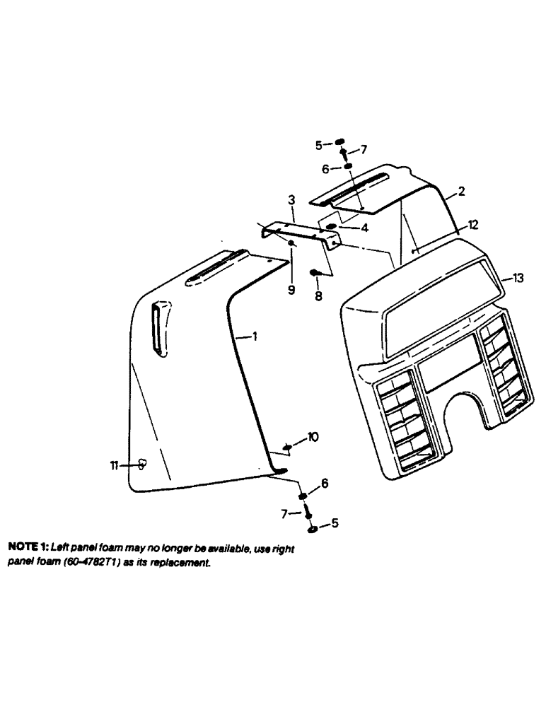 Схема запчастей Case IH 9130 - (01-34) - DELUXE DASH AND MOUNTING (10) - CAB