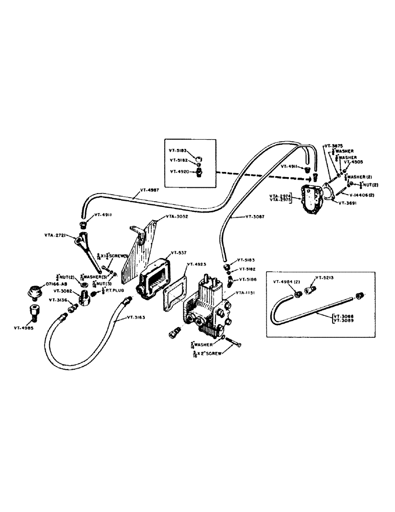 Схема запчастей Case IH VAC11-SERIES - (120) - HYDRAULIC PUMP AND LINES FOR DOUBLE ACTING CONTROL AND REMOTE CYLINDER VAC, VA, VAO (08) - HYDRAULICS