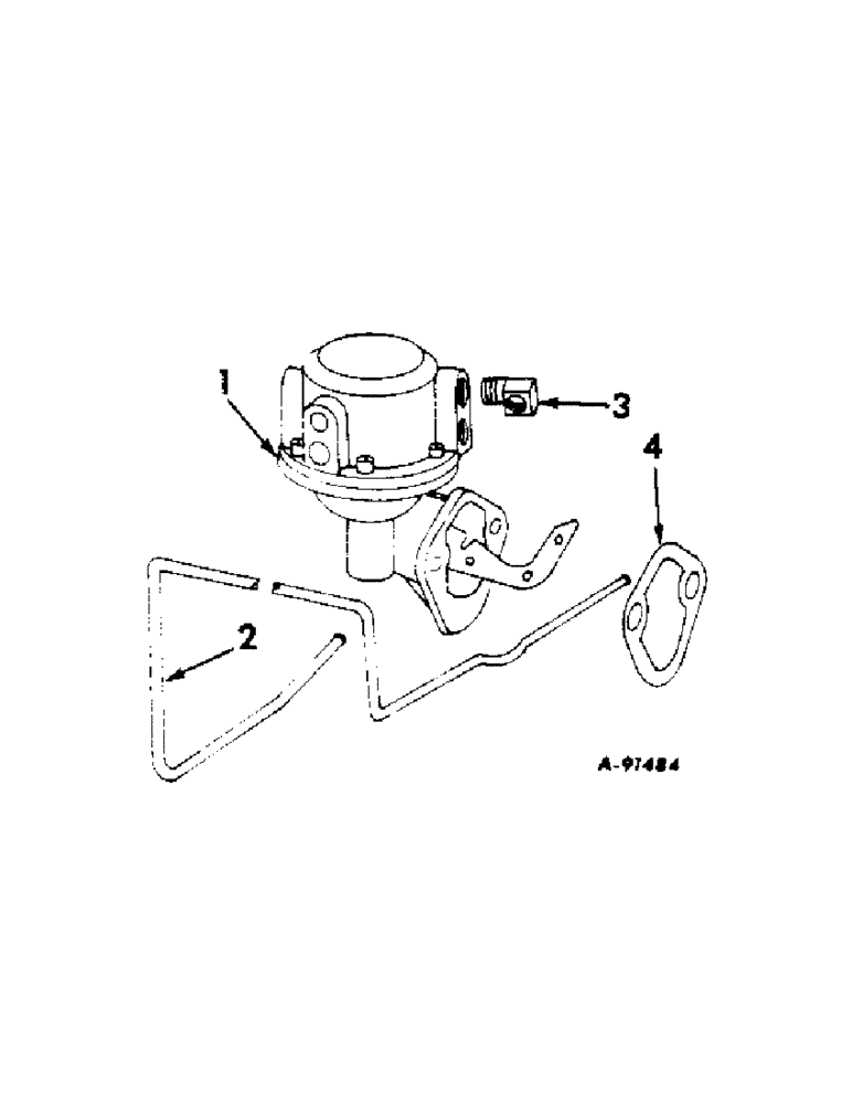 Схема запчастей Case IH 544 - (E-02) - FUEL SYSTEM, FUEL PUMP AND CONNECTIONS, INTERNATIONAL TRACTORS (02) - FUEL SYSTEM