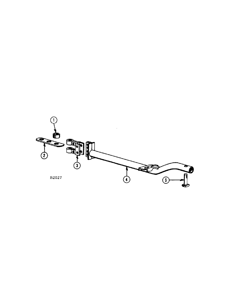 Схема запчастей Case IH 200 - (08) - SHORT DRAWBAR, BEFORE SERIAL NO. 8221501 