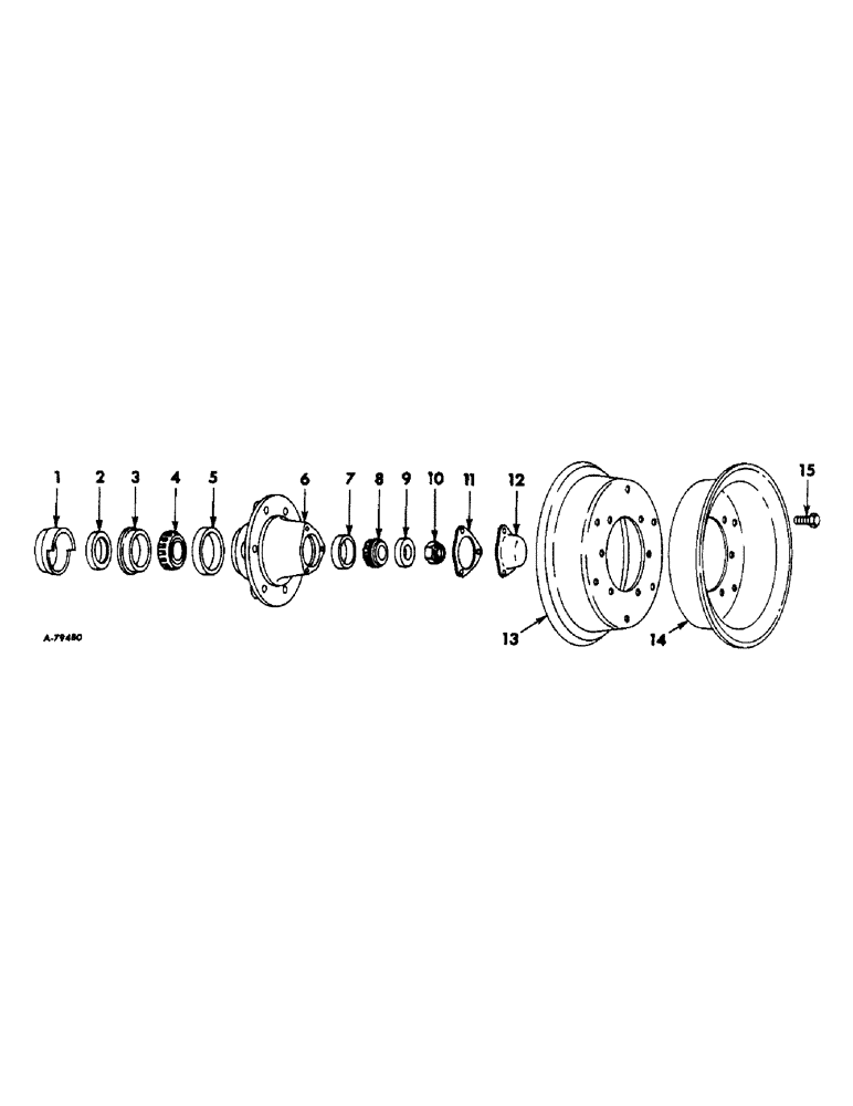 Схема запчастей Case IH 544 - (L-04) - WHEELS AND WHEEL WEIGHTS, FRONT WHEELS, INTERNATIONAL TRACTORS, FOR ORCHARD AND MOWING OPERATIONS Wheels & Wheel Weights