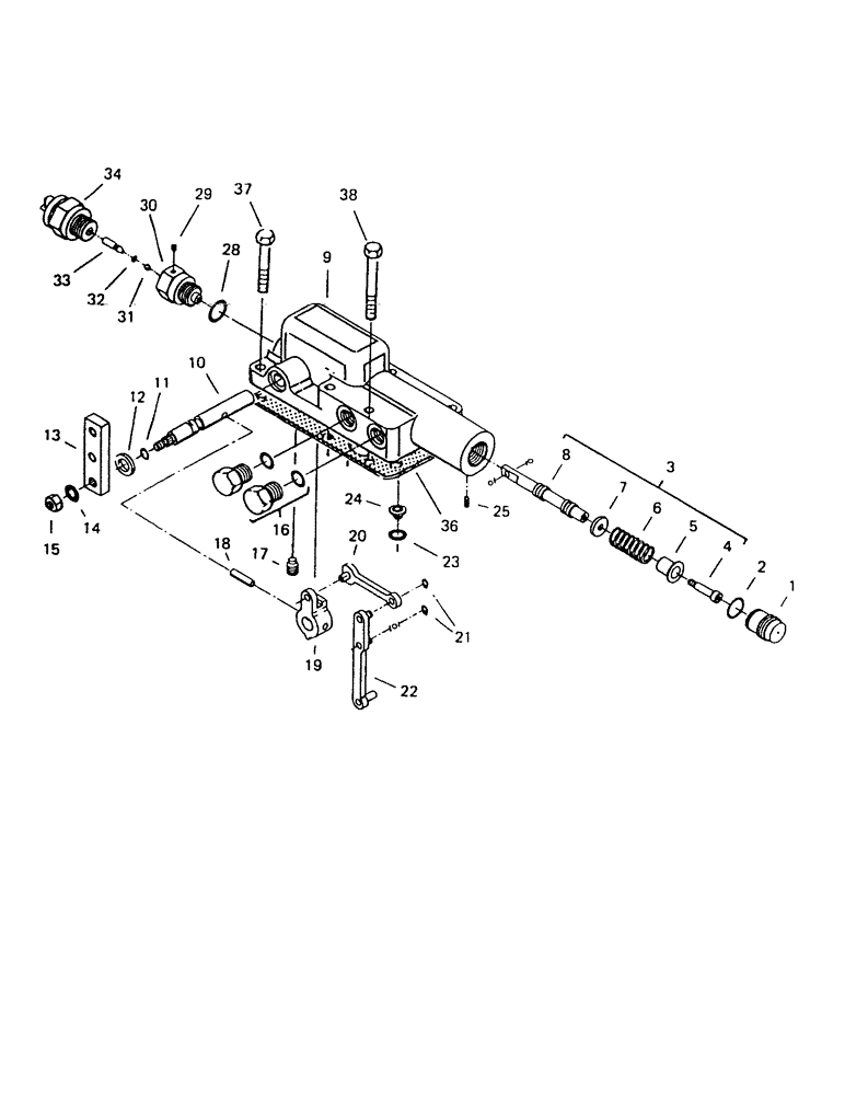 Схема запчастей Case IH 7000 - (B03-10) - TRANSMISSION CONTROL Hydraulic Components & Circuits